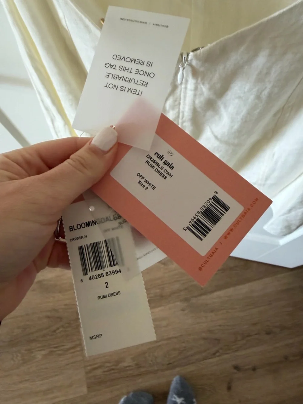 Cult Gaia Rumi Dress Off White NWT - Picture 9 of 10